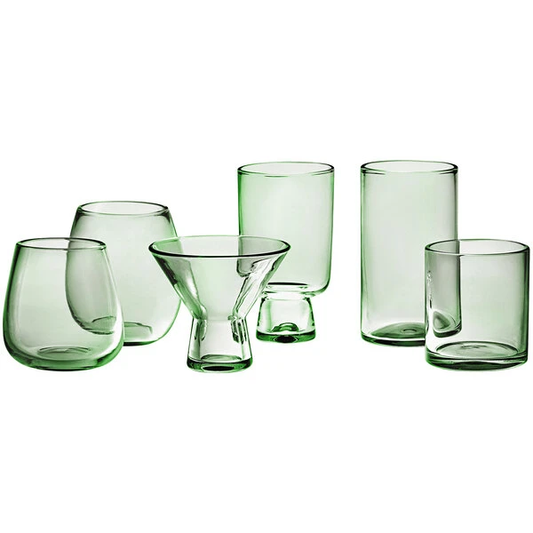 Acopa Pangea 12 Oz. Green Goblet - 12/Case 3 Acopa Pangea 12 Oz. Green Goblet - 12/Case - Image 3