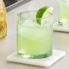 Acopa Pangea 10 Oz. Green Rocks / Old Fashioned Glass - 12/Case