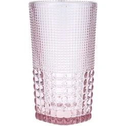 Fortessa Tableware Solutions Fortessa Malcolm 15 Oz. Pink Beverage Glass - 24/Case