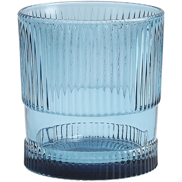 Fortessa Tableware Solutions Fortessa NoHo 9.85 Oz. Blue Rocks / Double Old Fashioned Glass - 4/Case 1 Fortessa Tableware Solutions Fortessa NoHo 9.85 Oz. Blue Rocks / Double Old Fashioned Glass - 4/Case