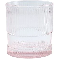 Fortessa Tableware Solutions Fortessa NoHo 9.85 Oz. Pink Rocks / Double Old Fashioned Glass - 4/Case
