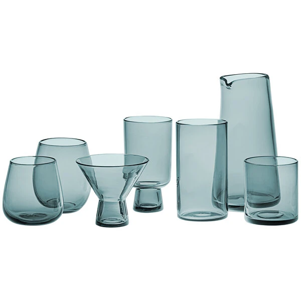 Acopa Pangea 13 Oz. Blue Stemless Wine Glass - 12/Case - Image 4