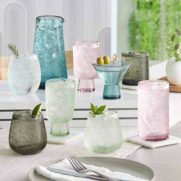 Acopa Pangea 16 Oz. Green Beverage Glass - 12/Case - Image 4