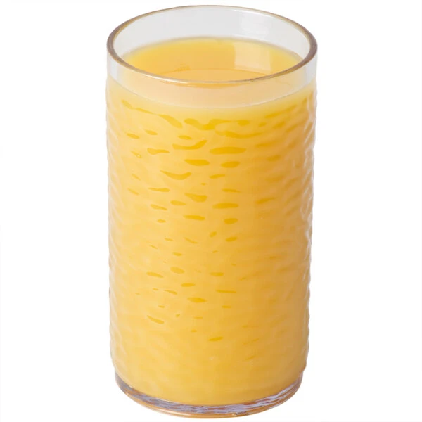 Carlisle 551207 Pebble Optic 12 Oz. Clear SAN Plastic Tumbler - 6/Pack 2 Carlisle 551207 Pebble Optic 12 Oz. Clear SAN Plastic Tumbler - 6/Pack - Image 2