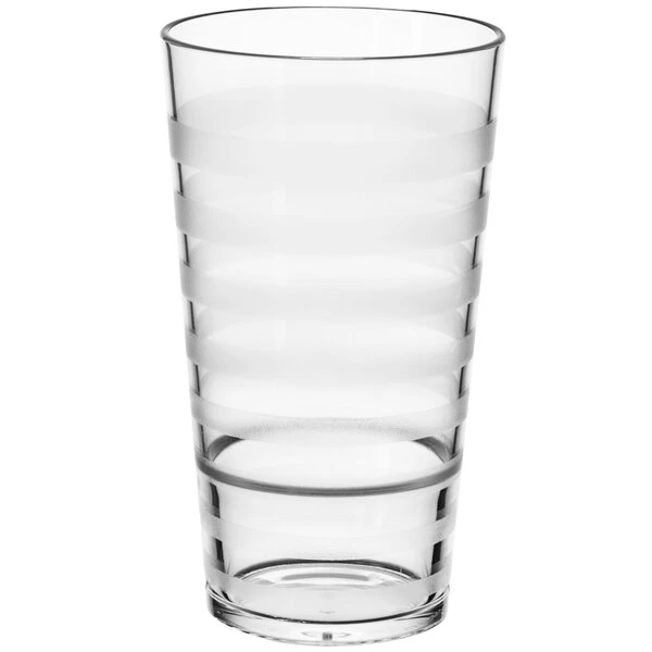 GET Enterprises GET SW-1516-CL Orbis 16 Oz. Clear Customizable SAN Plastic Tumbler - 24/Case 2 GET Enterprises GET SW-1516-CL Orbis 16 Oz. Clear Customizable SAN Plastic Tumbler - 24/Case - Image 2