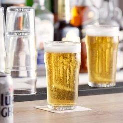 Pasabahce 42997-048 Nonic 20 Oz. Stackable Fully Tempered Pub Glass - 48/Case