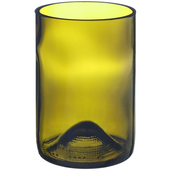 Fortessa Tableware Solutions Fortessa Vintage 12 Oz. Olive Green Wine Bottle Tumbler - 6/Pack 2 Fortessa Tableware Solutions Fortessa Vintage 12 Oz. Olive Green Wine Bottle Tumbler - 6/Pack - Image 2