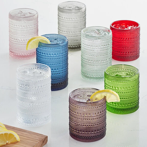 Fortessa Tableware Solutions Fortessa Jupiter 10 Oz. Purple Rocks / Double Old Fashioned Glass - 24/Case 3 Fortessa Tableware Solutions Fortessa Jupiter 10 Oz. Purple Rocks / Double Old Fashioned Glass - 24/Case - Image 3