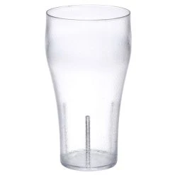 GET Enterprises GET 7720-1-CL Bell 20 Oz. Clear Customizable SAN Plastic Pebbled Soda Glass - 72/Case -Acopa shop 242168