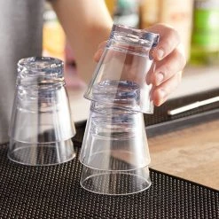 Choice 9 Oz. SAN Plastic Stackable Rocks / Old Fashioned Glass - 24/Case 7 Choice 9 Oz. SAN Plastic Stackable Rocks / Old Fashioned Glass - 24/Case -Acopa shop 2432746