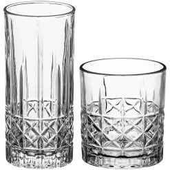 Alternative view of Acopa Evora Rocks / Old Fashioned And Highball Glass Set - 24/Set