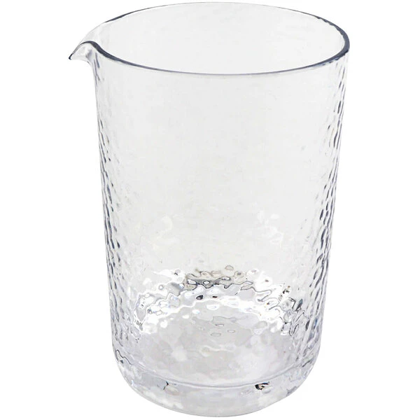 GET Enterprises GET Hammered 20 Oz. SAN Plastic Mixing Glass - 24/Case 1 GET Enterprises GET Hammered 20 Oz. SAN Plastic Mixing Glass - 24/Case