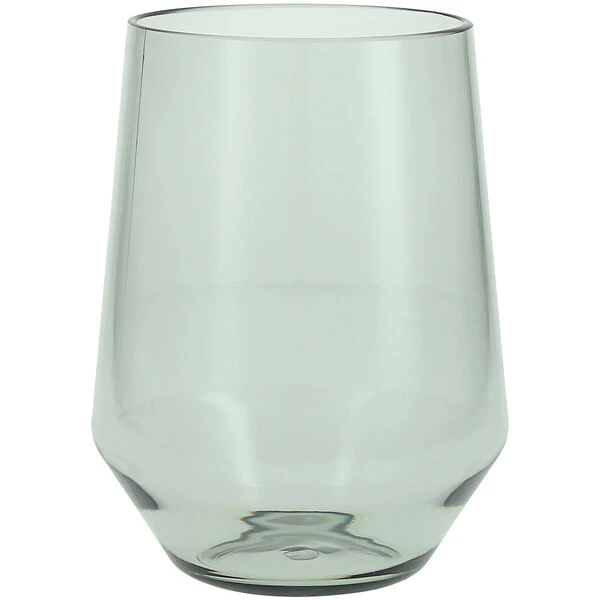 Fortessa Tableware Solutions Fortessa Sole 19 Oz. Sage Tritan Plastic Stemless Wine Glass - 12/Case 1 Fortessa Tableware Solutions Fortessa Sole 19 Oz. Sage Tritan Plastic Stemless Wine Glass - 12/Case