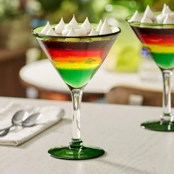Acopa Tropic 24 Oz. Martini Glass With Green Rim And Base - 12/Case 8 Acopa Tropic 24 Oz. Martini Glass With Green Rim And Base - 12/Case -Acopa shop 2483276
