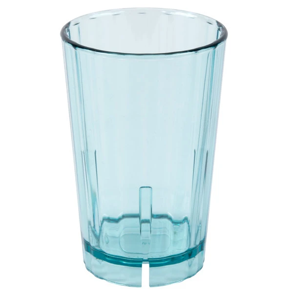 Cambro HT8CW196 Camwear Huntington 8 Oz. Azure Blue Customizable Polycarbonate Tumbler - 36/Case 2 Cambro HT8CW196 Camwear Huntington 8 Oz. Azure Blue Customizable Polycarbonate Tumbler - 36/Case - Image 2