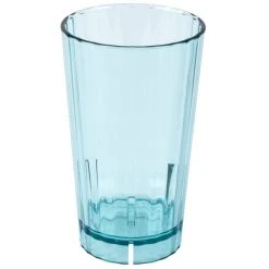 Alternative view of Cambro HT10CW196 Camwear Huntington 10 Oz. Azure Blue Customizable Polycarbonate Tumbler - 36/Case