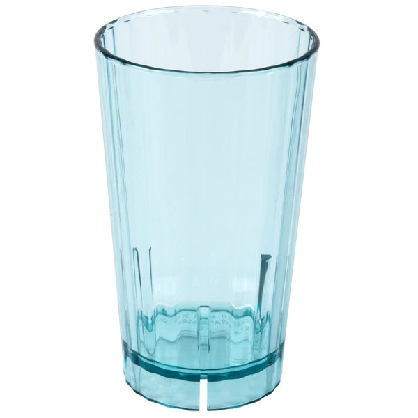 Cambro HT16CW196 Camwear Huntington 16 Oz. Azure Blue Customizable Polycarbonate Tumbler - 36/Case 2 Cambro HT16CW196 Camwear Huntington 16 Oz. Azure Blue Customizable Polycarbonate Tumbler - 36/Case - Image 2