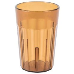 Alternative view of Cambro NT5153 Newport 6.4 Oz. Amber Customizable SAN Plastic Tumbler - 36/Case