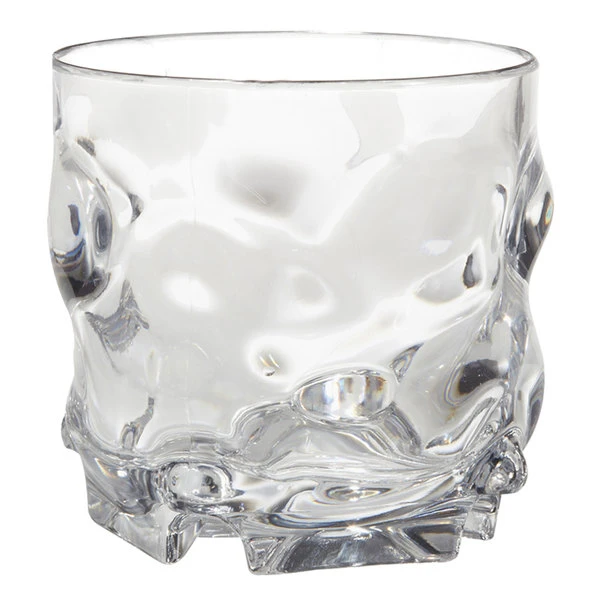 GET Enterprises GET SW-1439-1-CL L7 9 Oz. SAN Plastic Stackable Rocks / Old Fashioned Glass - 24/Case 1 GET Enterprises GET SW-1439-1-CL L7 9 Oz. SAN Plastic Stackable Rocks / Old Fashioned Glass - 24/Case