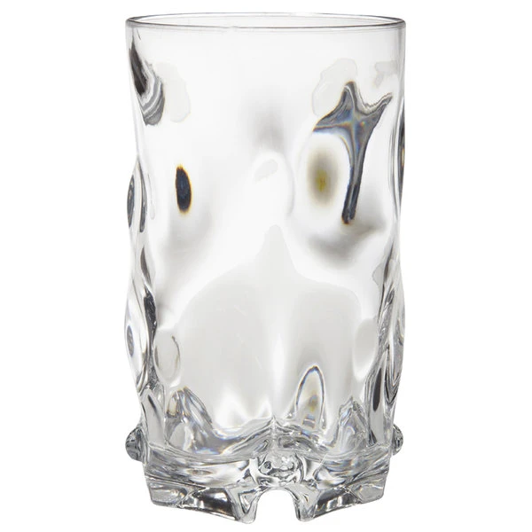 GET Enterprises GET SW-1442-1-CL L7 16 Oz. SAN Plastic Stackable Beverage Glass - 24/Case