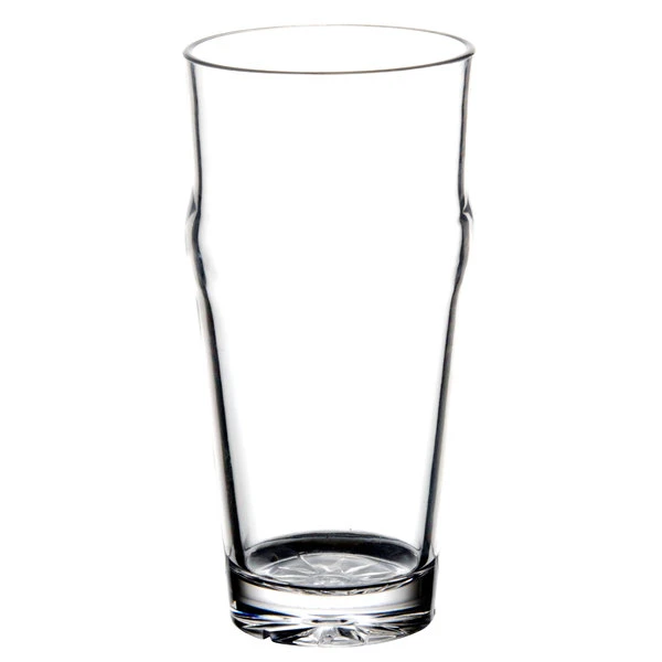 Thunder Group PLTHEP020C 20 Oz. Plastic English Pub / Nonic Glass - Image 3