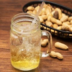 Libbey 97085 16 Oz. County Fair Drinking Jar / Mason Jar With Handle - 12/Case