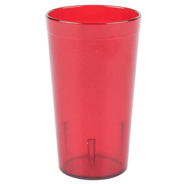 Carlisle 521210 Stackable 12 Oz. Ruby SAN Plastic Tumbler - 72/Case - Image 2
