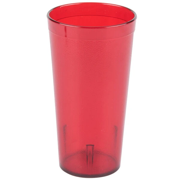 Carlisle 522010 Stackable 20 Oz. Ruby SAN Plastic Tumbler - 72/Case 2 Carlisle 522010 Stackable 20 Oz. Ruby SAN Plastic Tumbler - 72/Case - Image 2