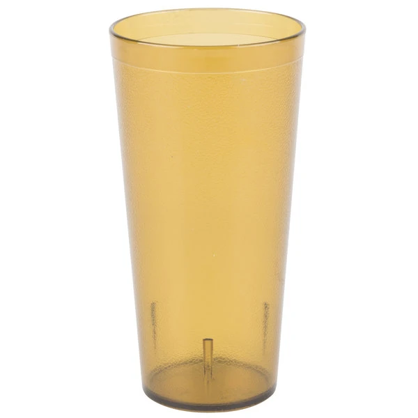 Carlisle 522413 Stackable 24 Oz. Amber SAN Plastic Tumbler - 72/Case 2 Carlisle 522413 Stackable 24 Oz. Amber SAN Plastic Tumbler - 72/Case - Image 2
