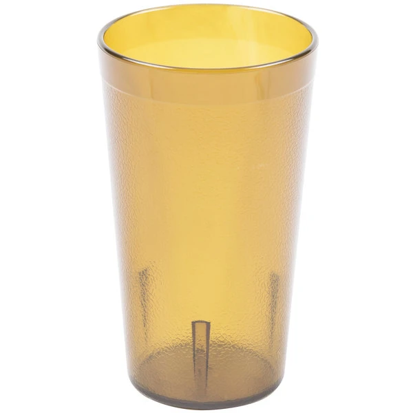 Carlisle 521213 Stackable 12 Oz. Amber SAN Plastic Tumbler - 72/Case 2 Carlisle 521213 Stackable 12 Oz. Amber SAN Plastic Tumbler - 72/Case - Image 2