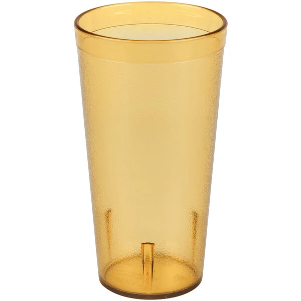 Carlisle 522013 Stackable 20 Oz. Amber SAN Plastic Tumbler - 72/Case 2 Carlisle 522013 Stackable 20 Oz. Amber SAN Plastic Tumbler - 72/Case - Image 2