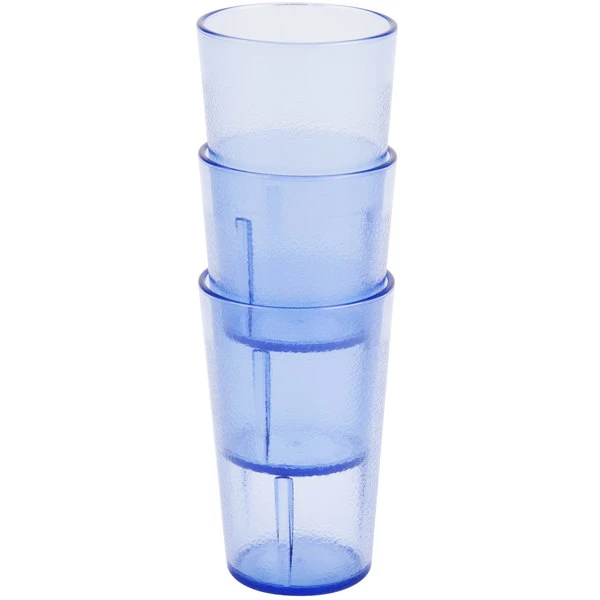 Cambro 500P2401 Colorware 5.2 Oz. Slate Blue Customizable SAN Plastic Tumbler - 24/Case 3 Cambro 500P2401 Colorware 5.2 Oz. Slate Blue Customizable SAN Plastic Tumbler - 24/Case - Image 3