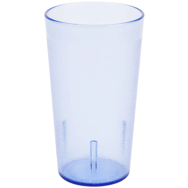 Cambro 1200P2401 Colorware 12.6 Oz. Slate Blue Customizable SAN Plastic Tumbler - 24/Case 2 Cambro 1200P2401 Colorware 12.6 Oz. Slate Blue Customizable SAN Plastic Tumbler - 24/Case - Image 2