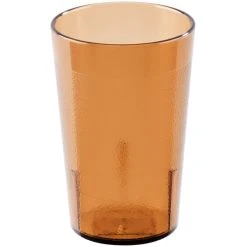 Alternative view of Cambro 800P2153 Colorware 7.8 Oz. Amber Customizable SAN Plastic Tumbler - 24/Case