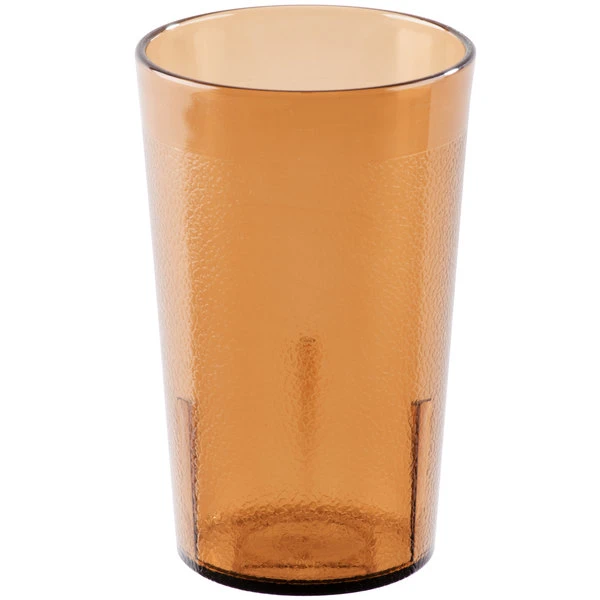 Cambro 950P2153 Colorware 9.8 Oz. Amber Customizable SAN Plastic Tumbler - 24/Case 2 Cambro 950P2153 Colorware 9.8 Oz. Amber Customizable SAN Plastic Tumbler - 24/Case - Image 2