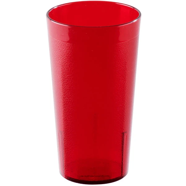 Cambro 1600P156 Colorware 16.4 Oz. Ruby Red Customizable SAN Plastic Tumbler - 72/Case 2 Cambro 1600P156 Colorware 16.4 Oz. Ruby Red Customizable SAN Plastic Tumbler - 72/Case - Image 2