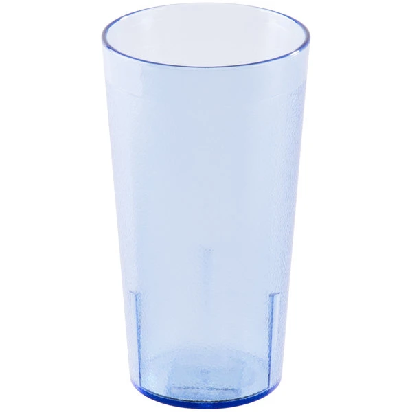 Cambro 1600P401 Colorware 16.4 Oz. Slate Blue Customizable SAN Plastic Tumbler - 72/Case 2 Cambro 1600P401 Colorware 16.4 Oz. Slate Blue Customizable SAN Plastic Tumbler - 72/Case - Image 2