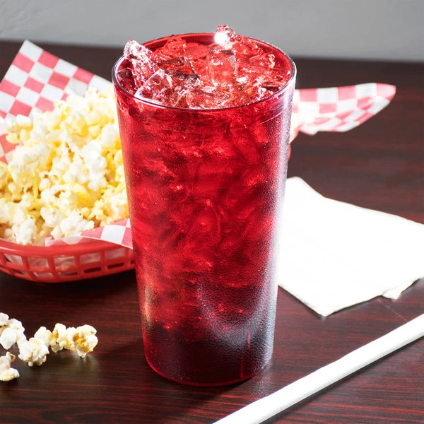 Cambro 3200P2156 Colorware 32 Oz. Ruby Red Customizable SAN Plastic Tumbler - 24/Case 1 Cambro 3200P2156 Colorware 32 Oz. Ruby Red Customizable SAN Plastic Tumbler - 24/Case