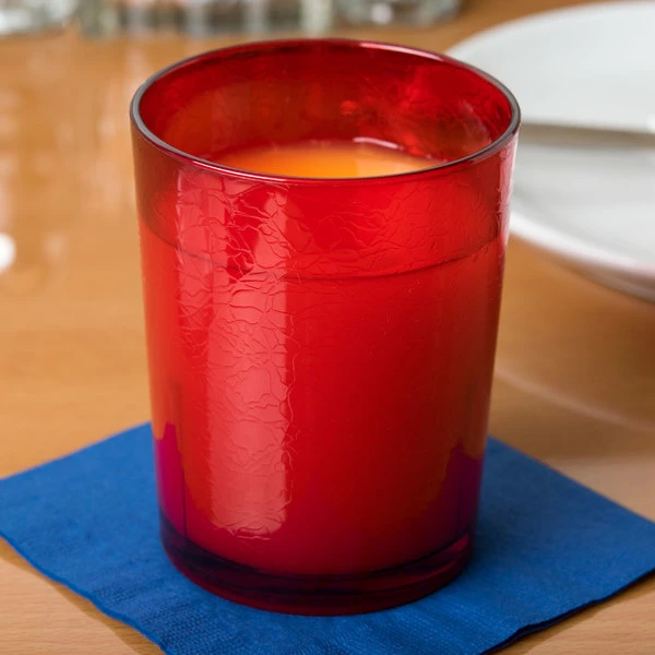 Cambro D14156 Del Mar 14 Oz. Ruby Red Customizable SAN Plastic Tumbler - 36/Case 1 Cambro D14156 Del Mar 14 Oz. Ruby Red Customizable SAN Plastic Tumbler - 36/Case