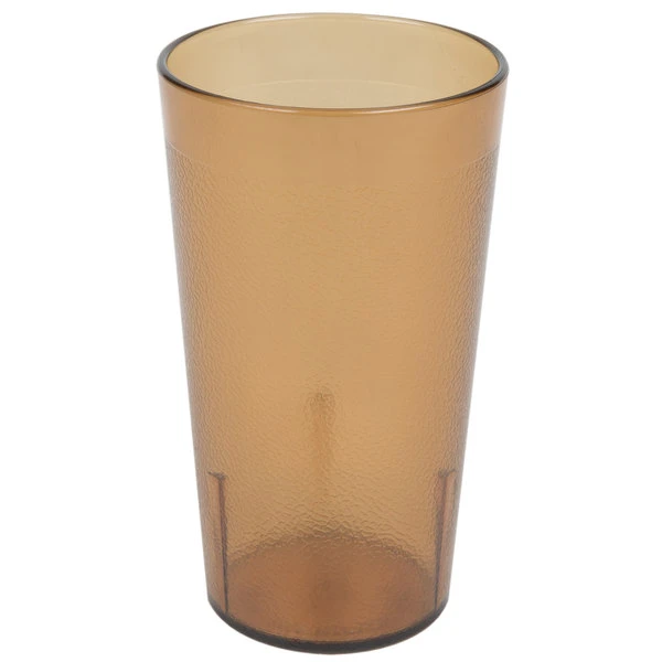 Cambro 1200P153 Colorware 12.6 Oz. Amber Customizable SAN Plastic Tumbler - 72/Case 2 Cambro 1200P153 Colorware 12.6 Oz. Amber Customizable SAN Plastic Tumbler - 72/Case - Image 2