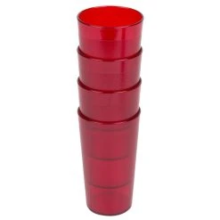 Cambro 800P2156 Colorware 7.8 Oz. Ruby Red Customizable SAN Plastic Tumbler - 24/Case 5 Cambro 800P2156 Colorware 7.8 Oz. Ruby Red Customizable SAN Plastic Tumbler - 24/Case -Acopa shop 837267