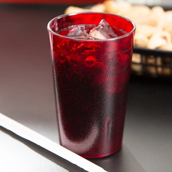 Cambro 800P156 Colorware 7.8 Oz. Ruby Red Customizable SAN Plastic Tumbler - 72/Case 1 Cambro 800P156 Colorware 7.8 Oz. Ruby Red Customizable SAN Plastic Tumbler - 72/Case