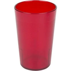 Alternative view of Cambro 800P156 Colorware 7.8 Oz. Ruby Red Customizable SAN Plastic Tumbler - 72/Case