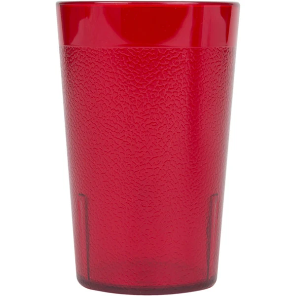 Cambro 800P156 Colorware 7.8 Oz. Ruby Red Customizable SAN Plastic Tumbler - 6/Pack 2 Cambro 800P156 Colorware 7.8 Oz. Ruby Red Customizable SAN Plastic Tumbler - 6/Pack - Image 2