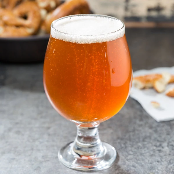 Libbey 3817 10 Oz. Stackable Belgian Beer / Tulip Glass - 12/Case 1 Libbey 3817 10 Oz. Stackable Belgian Beer / Tulip Glass - 12/Case