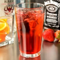 Libbey Restaurant Basics 16 Oz. Customizable Rim Tempered Mixing Glass / Pint Glass - 24/Case