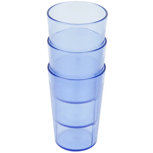 Cambro 800P401 Colorware 7.8 Oz. Slate Blue Customizable SAN Plastic Tumbler - 72/Case 3 Cambro 800P401 Colorware 7.8 Oz. Slate Blue Customizable SAN Plastic Tumbler - 72/Case - Image 3