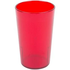Cambro 950P156 Colorware 9.8 Oz. Ruby Red Customizable SAN Plastic Tumbler - 72/Case -Acopa shop 899532