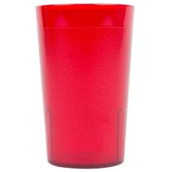 Cambro 950P156 Colorware 9.8 Oz. Ruby Red Customizable SAN Plastic Tumbler - 6/Pack -Acopa shop 899536