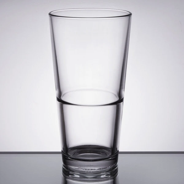 Libbey Restaurant Basics 22 Oz. Customizable Rim Tempered Stackable Mixing Glass - 24/Case 2 Libbey Restaurant Basics 22 Oz. Customizable Rim Tempered Stackable Mixing Glass - 24/Case - Image 2